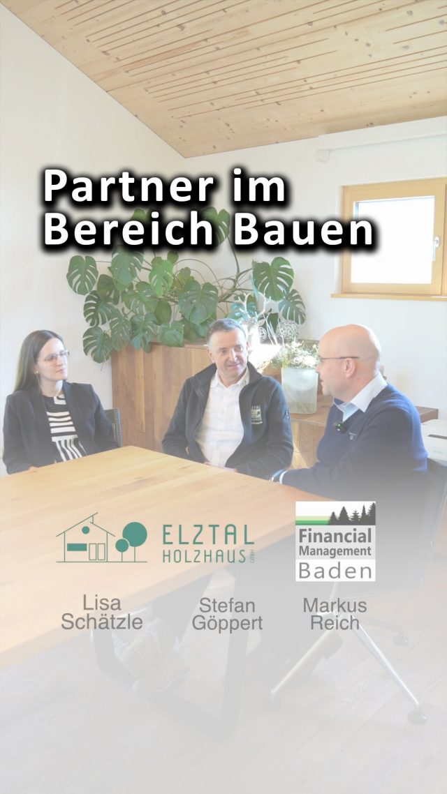 Start unserer neuen Reihe „Elztal Holzhaus X FMB“.

Wissenswertes für alle (zukünftigen) Bauherren und spannende Einblicke in die Fertigung im Schwarzwald.
Teil 1 mit Stefan Göppert und Lisa Schätzle - Warum es so wichtig ist, einen kompetenten Partner im Bereich Bauen zu haben.
#financial #management #baden #schwarzwald #bauen #bauherr #holzhaus #baufinanzierung #netzwerk