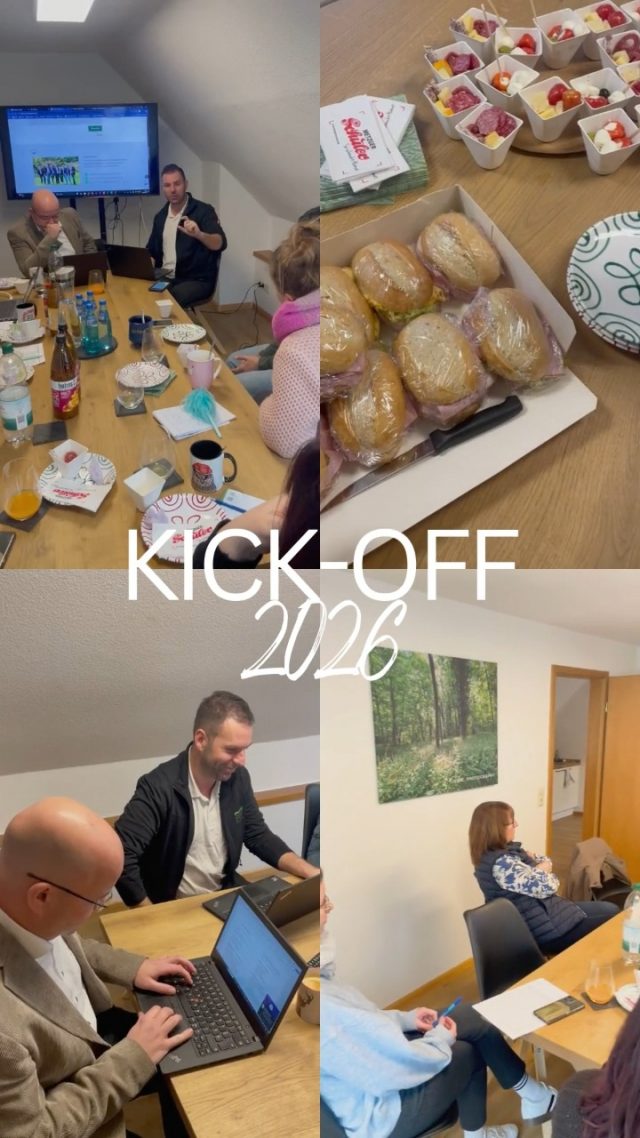 KICK-OFF 2026
Mit frischen Ideen starten wir in das neue Jahr: Beim ersten gemeinsamen Austausch über alle Standorte hinweg wurden alle auf den neuesten Stand gebracht, es wurde gebrainstormed und natürlich lecker gefrühstückt.

Vielen Dank an die Metzgerei Schuler, die die leckeren Snackboxen gerichtet hat.

#financial #management #KickOff2026 #waldkirch #ettenheim